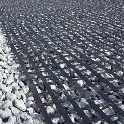 Сооружение дорог 50kn 80kn 100kn Полиэстер Pet Geogrid Толщина 0,2 мм-4 мм