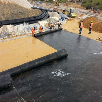 2 мм толщины чёрный HDPE пластмассовая геомембрана для рыбоводства плотины водоемов пруда линера продажа