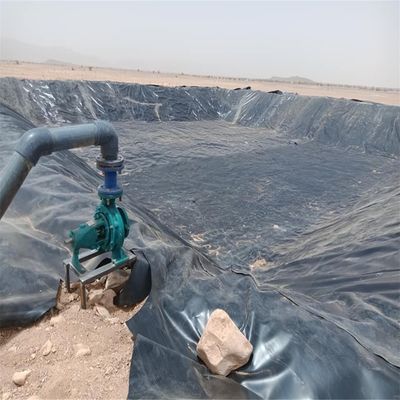 Черный HDPE Geomembrane Liner 1 мм для сельскохозяйственных прудов водонепроницаемый 0,5 мм 0,75 мм 1,5 мм