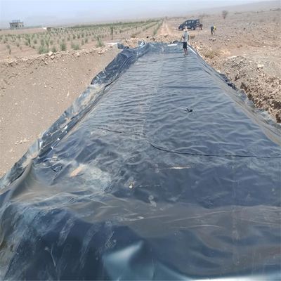 Черный HDPE Geomembrane Liner 1 мм для сельскохозяйственных прудов водонепроницаемый 0,5 мм 0,75 мм 1,5 мм