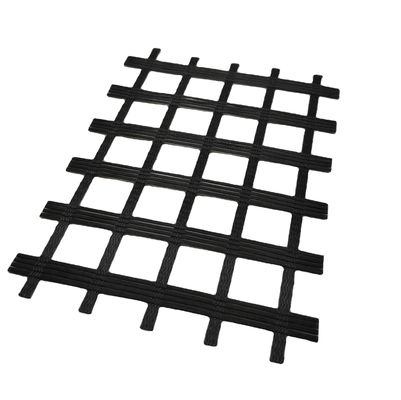 Белый полиэстер Geogrid Укрепление для стабилизации земли в гражданском строительстве