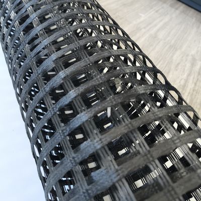 Белый полиэстер Geogrid Укрепление для стабилизации земли в гражданском строительстве