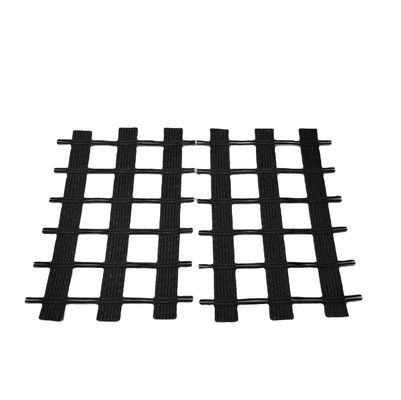 Белый полиэстер Geogrid Укрепление для стабилизации земли в гражданском строительстве