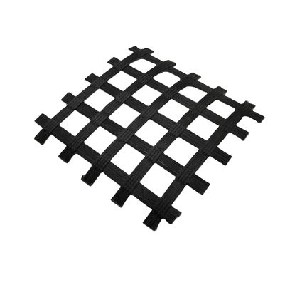 Белый полиэстер Geogrid Укрепление для стабилизации земли в гражданском строительстве