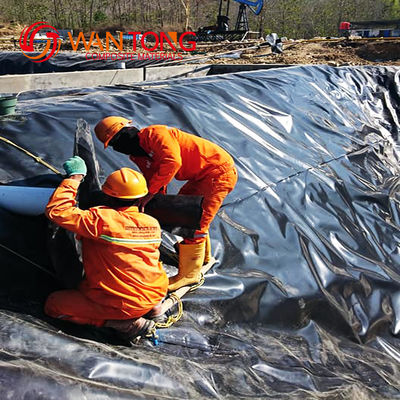Чёрная геомамбрана из HDPE для рыбной плотины в китайском стиле дизайна и 0,1-4 мм