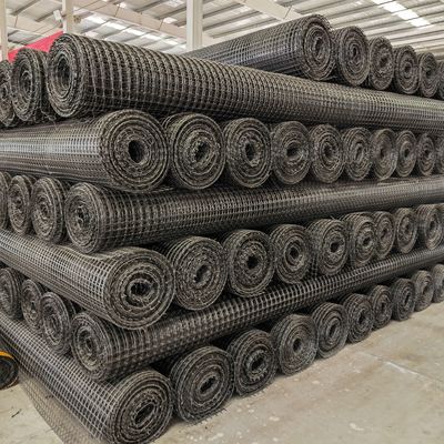 Высокая прочность 50-50kn PP Биаксиальная георешетка для китайского проектирования дорожного укрепления