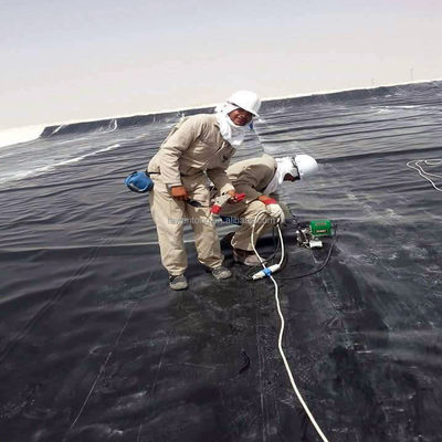 HDPE LDPE LLDPE PVC Геомембранный линейный пруд для рыбных креветок в Индонезии