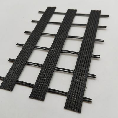 Стандарт ISO геокомпозитная стекловолоконная геосеть для укрепления асфальтового слоя 50/50kn